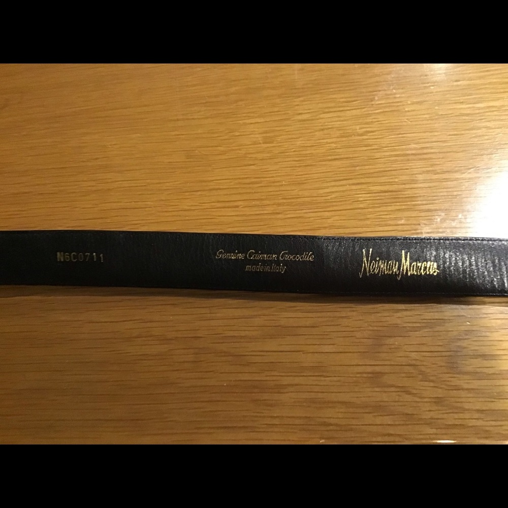 Mens crocodile belt